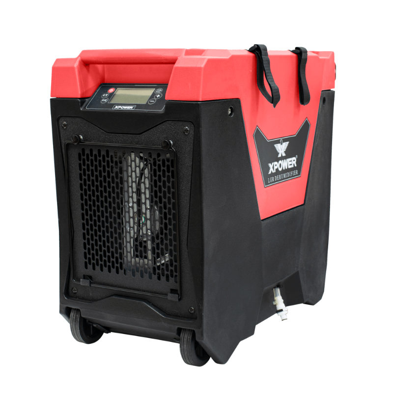 xd-85l2 red lgr dehumidifier right angle view